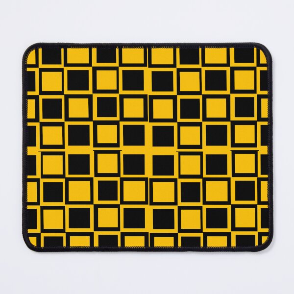 Artikelvorschau, gelbes und schwarzes Op-Art-Muster entworfen und verkauft von pauloneill-art.