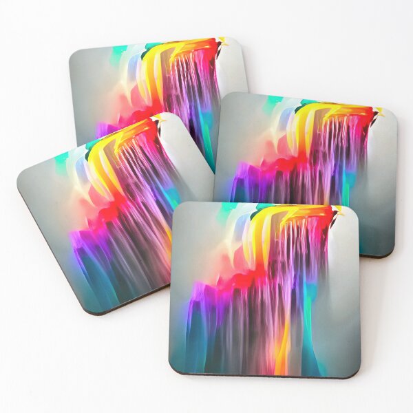Item preview, Colorful Happy Waterfall 04 Abstract Flow designed and sold by mhfoto.