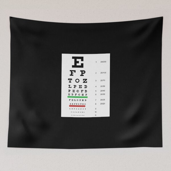 Item preview, Eye Chart. Snellen Chart. Classic T-Shirt designed and sold by callujohn7.