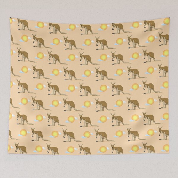 Item preview, Kangaroo Sun Pattern  designed and sold by JoycePruit.