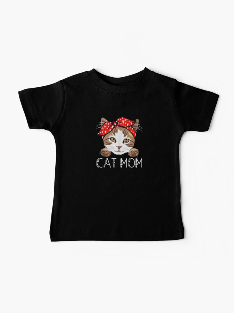 Cute Cat Mom Baby T-Shirt for Sale by amethystdesign
