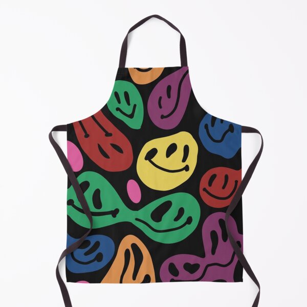 Item preview, rainbow smiley faces on black  designed and sold by NSdesigns55.