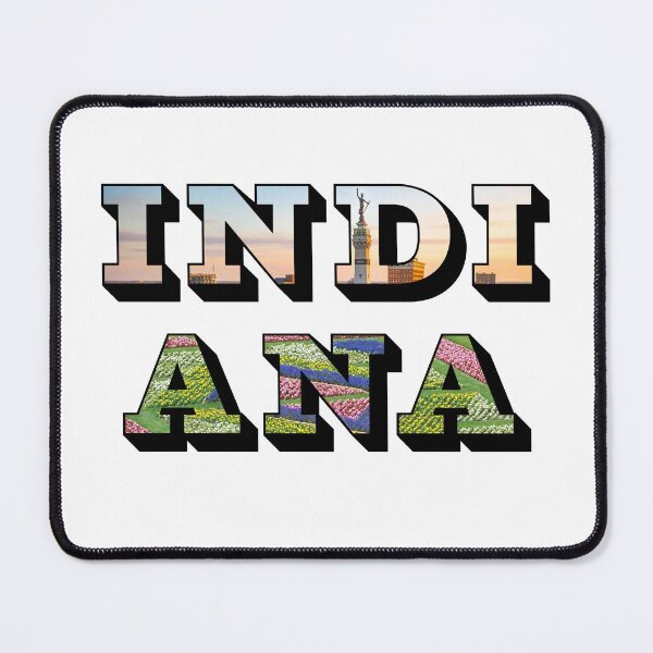 Item preview, Indiana w/ National Landmarks designed and sold by Pajamurai.