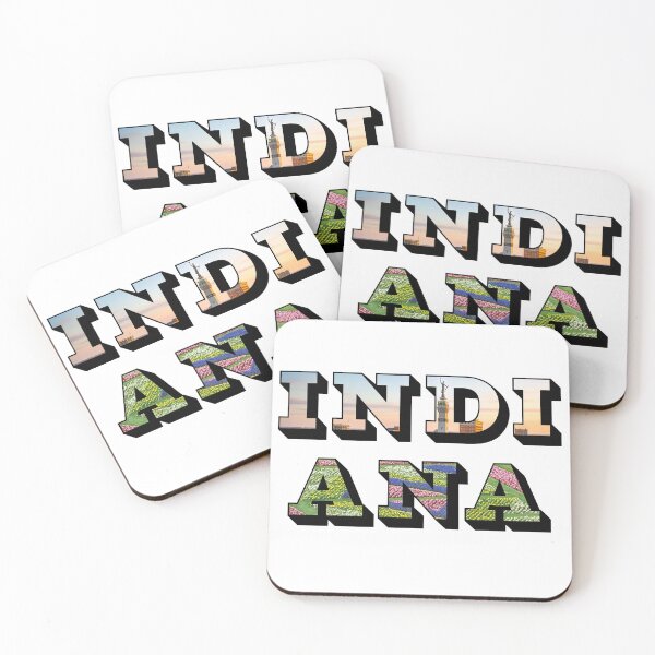 Item preview, Indiana w/ National Landmarks designed and sold by Pajamurai.