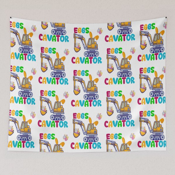 Item preview, Kids EggsCavator Happy Easter Funny Excavator Hunting Egg designed and sold by EmilyFun.