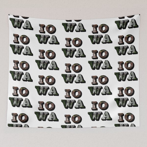 Item preview, Iowa w/ National Landmarks designed and sold by Pajamurai.