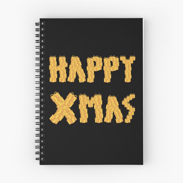 Item preview, Happy Xmas Made Of Gifts! (in black) | Happy Christmas | Funny Christmas designed and sold by CosmicStory.