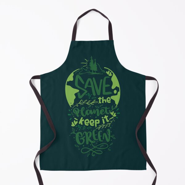 Item preview, SAVE THE PLANET – KEEP IT GREEN typographic Illustration message to Keep the Earth Clean and Green, Green Earth eco-friendly Earth Day design designed and sold by zenturtlemerch.