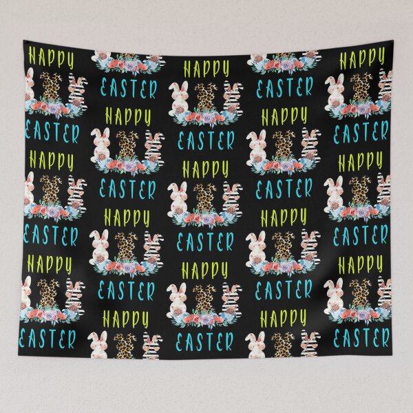 Item preview, Leopard Easter Bunny Rabbit Trio Cute Easter Day designed and sold by EmilyFun.