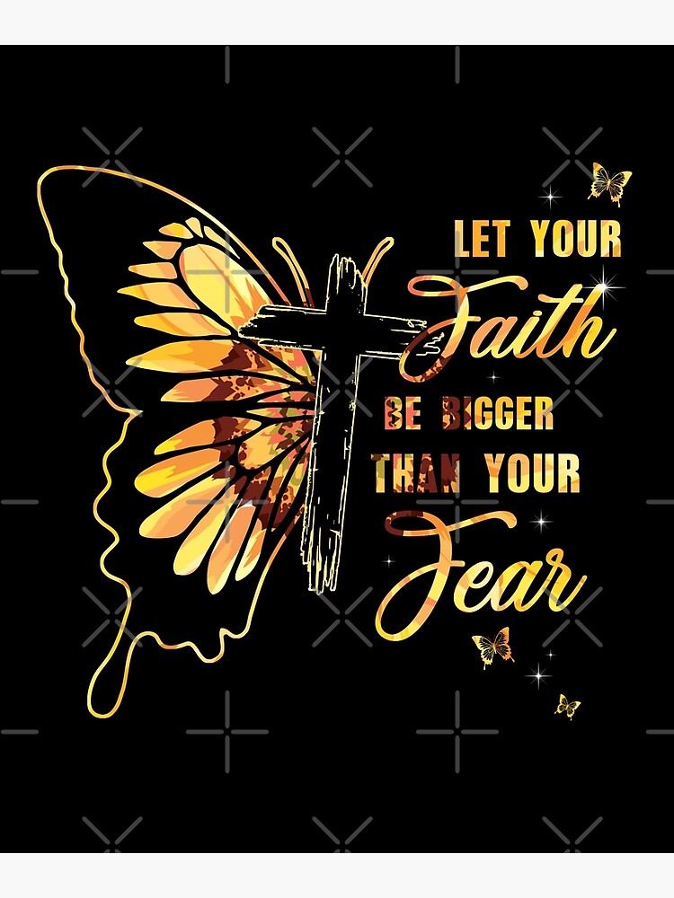 Custom Personalized Pet Photo Canvas - Gift Idea For Pet Owners - Let Your Faith Be Bigger Than Your Fear