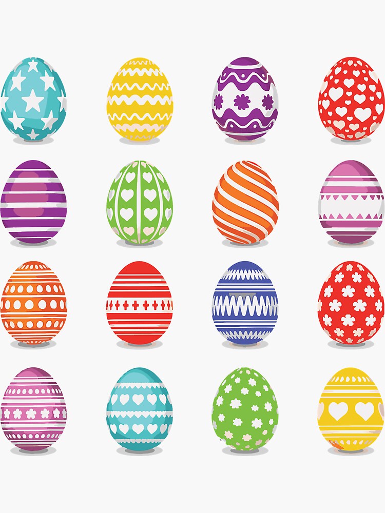 "Classy Easter Egg Collection Easter Sunday" Sticker by EmilyFun
