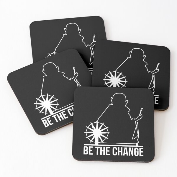 Item preview, Mahatma Gandhi Be The Change Quote designed and sold by designandclouds.