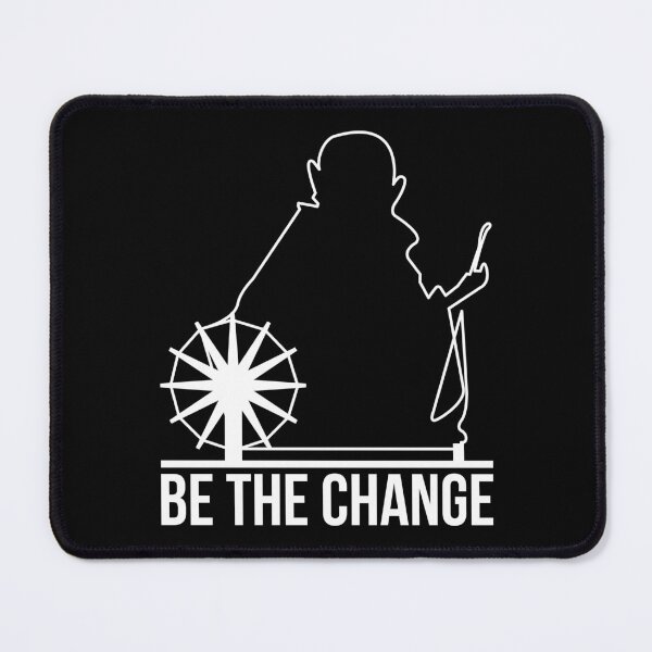 Item preview, Mahatma Gandhi Be The Change Quote designed and sold by designandclouds.
