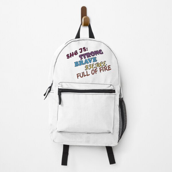 Item preview, She Is: Strong, Brave, Fierce, Full of fire. designed and sold by Multiple-Design.