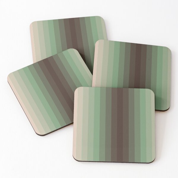 Item preview, Stripes For Life (Sad Green) designed and sold by bluAvocado.