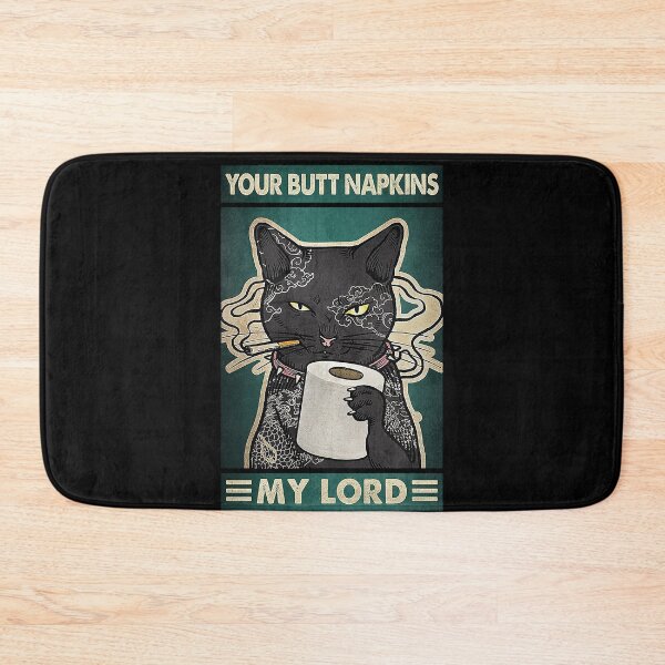 Item preview, Your butt napkins my lord black cat tattoo lover designed and sold by TeganCrafford.
