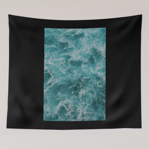 Item preview, Blue and White Ocean Waves designed and sold by balmerfusaborif.