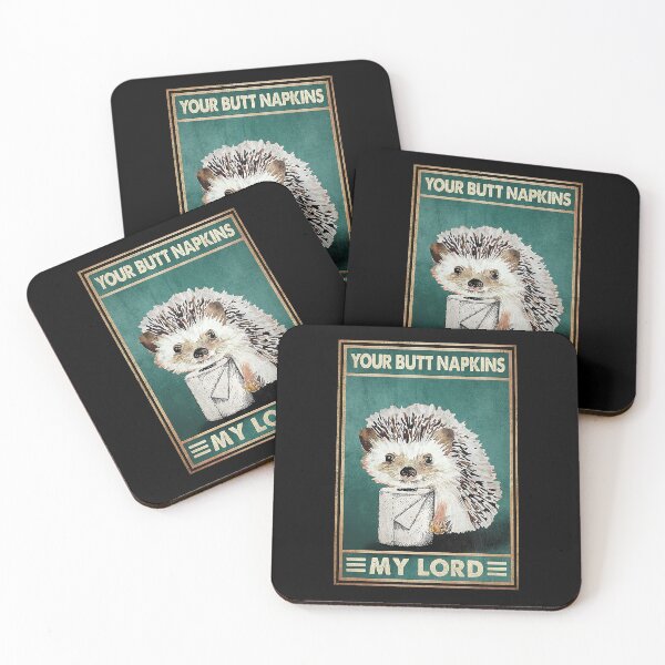 Item preview, Your butt napkins my lord Hedgehog lover designed and sold by KinstleHawa.
