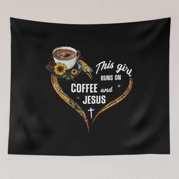 Item preview, Best Peace Love Coffee Jesus Sunflower Girl God Christ Faith Religion designed and sold by adsmod.