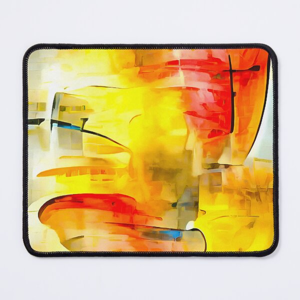 Item preview, Abstract Art 01 Yellow Red Blue designed and sold by mhfoto.