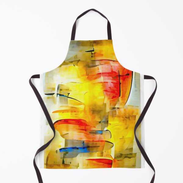 Item preview, Abstract Art 01 Yellow Red Blue designed and sold by mhfoto.