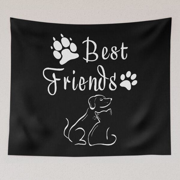 Item preview, Best Friends Cat and Dog Mom Cat Dog Graphic T-Shirt designed and sold by OrestesGuerra.