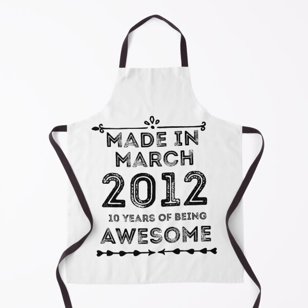 Item preview, Made In March 2012 10 Years Of Being Awesome, Funny Birthday Gift designed and sold by AMERZAGUE DESIGN.