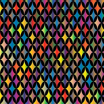 Artwork thumbnail, Color Combination Pattern, Retro Abstract Multi Color Pattern by Mr-true-design