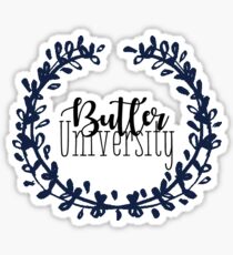 Butler University Wreath Sticker