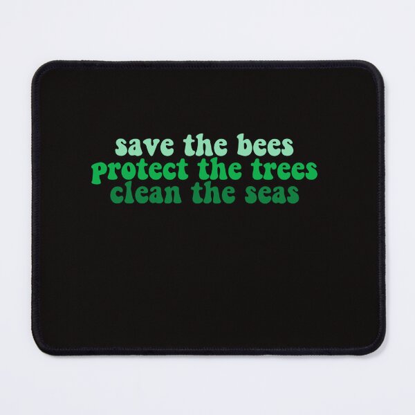 Item preview, save the bees protect the trees clean the seas Sticker designed and sold by NilsKoss.