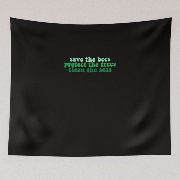 Item preview, save the bees protect the trees clean the seas Sticker designed and sold by NilsKoss.