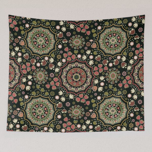 Item preview, Boho Floral Mandala Tile Pattern designed and sold by capricedefille.