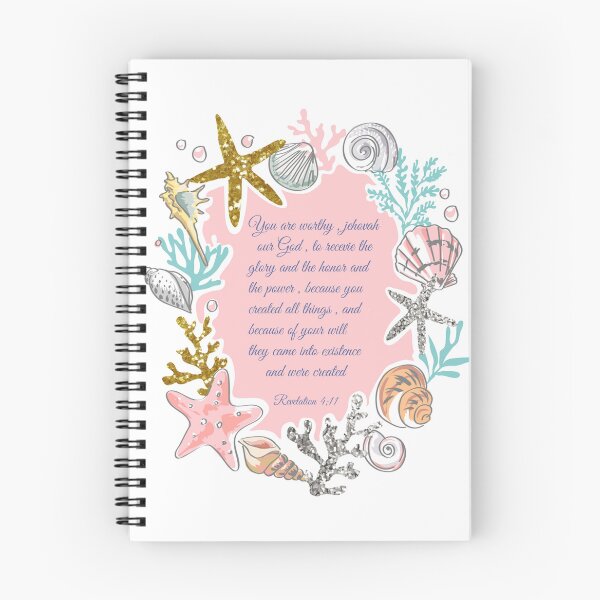 Item preview, Revelation 4:11 Spiral Notebook designed and sold by crafts-gift.