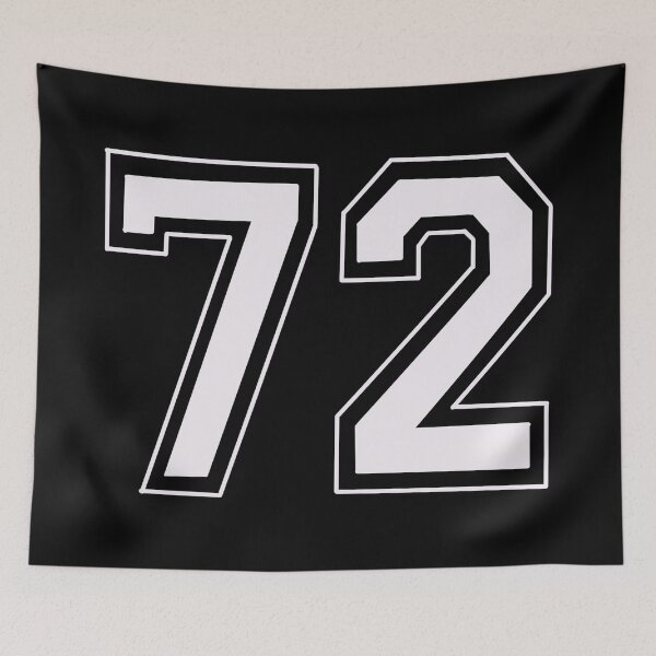 Item preview, Sport Number 72 White  designed and sold by Maelyn-Couch.