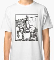 Crusader Knight with Chi-Ro Shield Classic T-Shirt