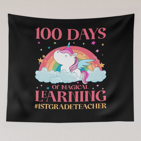 Item preview, 100 Days of School Unicorn 1st Grade Teacher 100th Day of School designed and sold by AspenFD33.