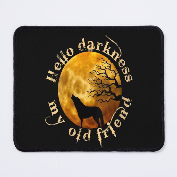 Item preview, Howling Moon Wolf Hello Darkness my old friend designed and sold by Makebashington.