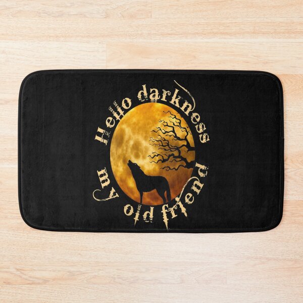 Item preview, Howling Moon Wolf Hello Darkness my old friend designed and sold by Makebashington.
