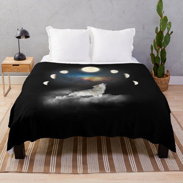 Item preview, Howling Wolf Lunar Moon Phase designed and sold by leshiarivers.
