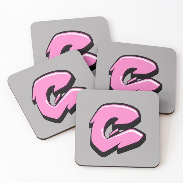Artikelvorschau, Graffiti-Buchstabe C (Rosa) entworfen und verkauft von NameGraffiti.