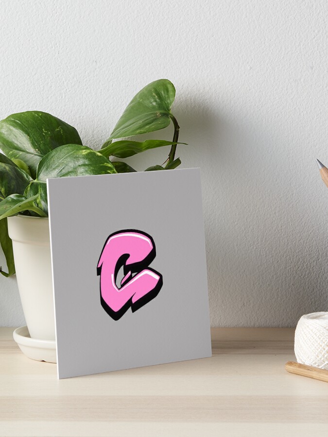 Letter Stickers Pink 