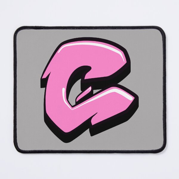 Item preview, Graffiti Letter C (Pink) designed and sold by NameGraffiti.