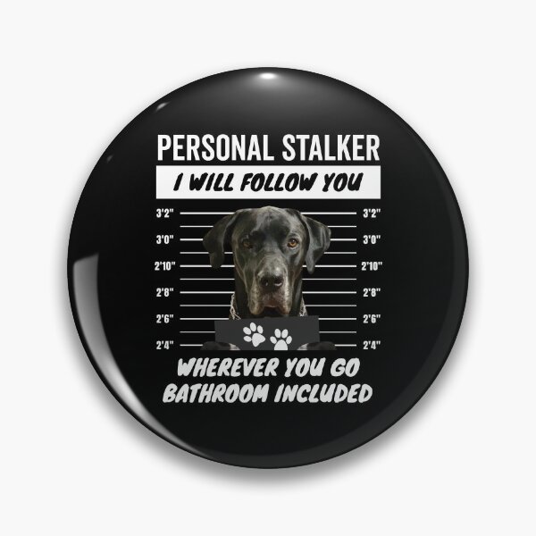 Artikelvorschau, Persönlicher Stalker-Hund – Schwarze Deutsche Dogge entworfen und verkauft von More Cute Dogs.