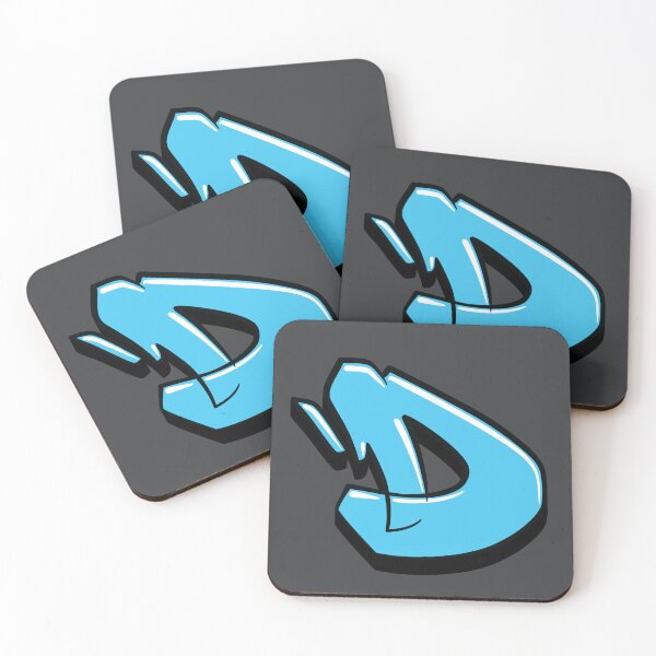 Item preview, Graffiti Letter D (Blue) designed and sold by NameGraffiti.