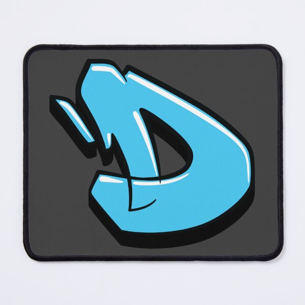 Item preview, Graffiti Letter D (Blue) designed and sold by NameGraffiti.