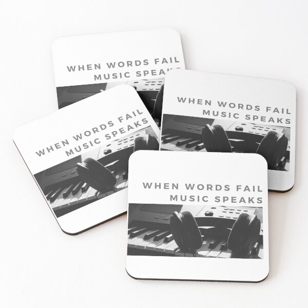Item preview, When words fail music speaks designed and sold by gomezabstract.