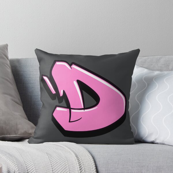 Item preview, Graffiti Letter D (Pink) designed and sold by NameGraffiti.