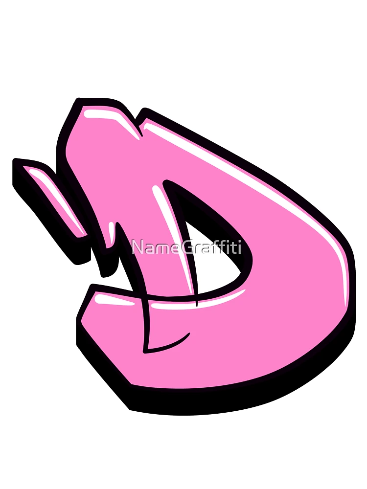 Graffiti Alphabet Graffiti Letter Pink Color Stock Vector (Royalty Free)  2299644851