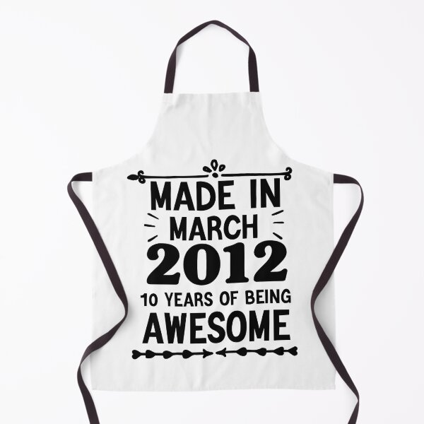 Item preview, Made In March 2012 10 Years Of Being Awesome, Funny Birthday Gift designed and sold by AMERZAGUE DESIGN.