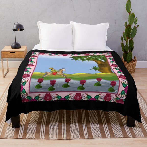 Aperçu de l'œuvre Un cavalier dans le jardin Impression sur toile créée et vendue par mollyphonaha1.